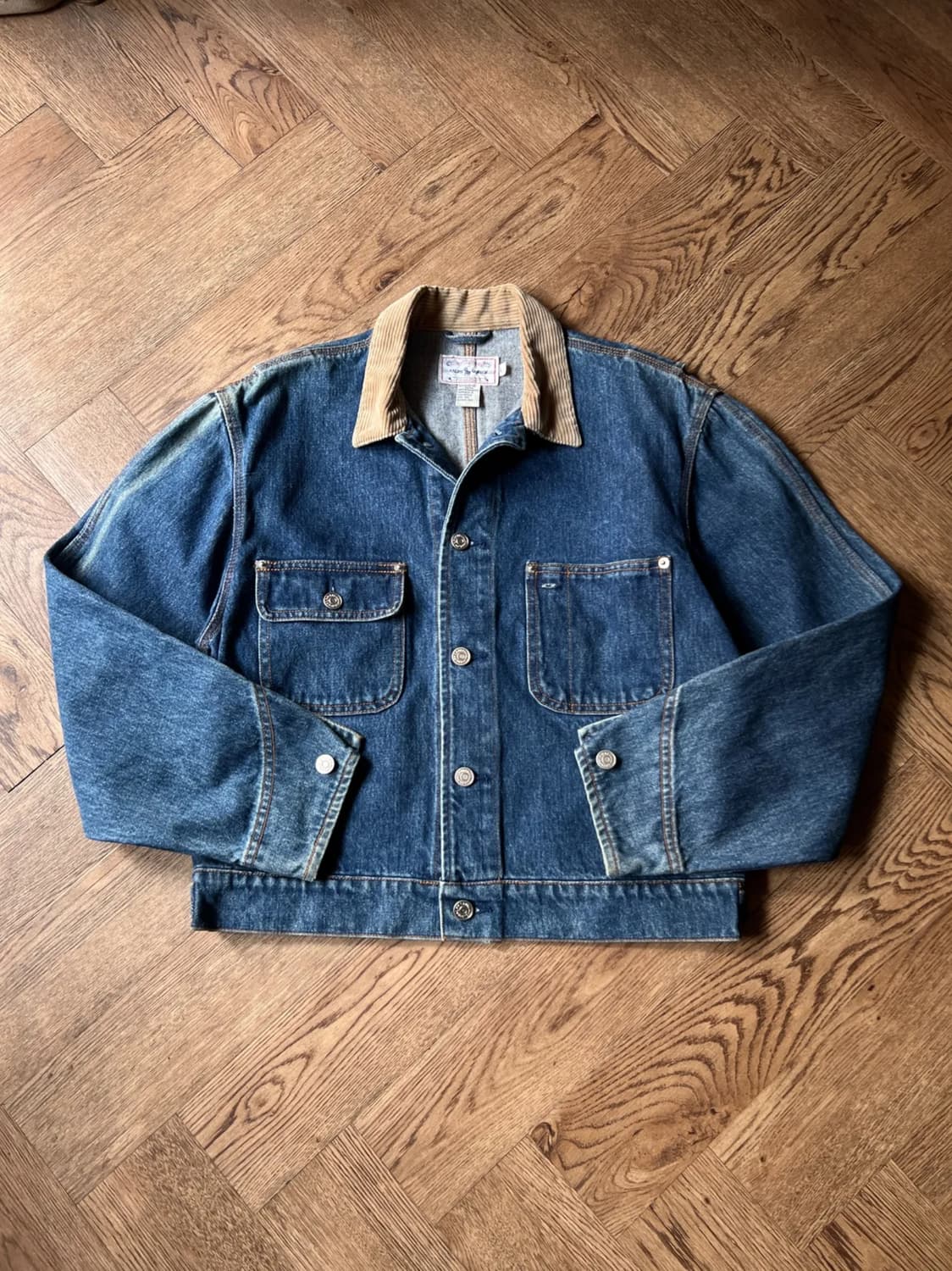 [L]폴로 랄프로렌 덩가리 코듀로이 카라 데님 자켓 상품이미지1