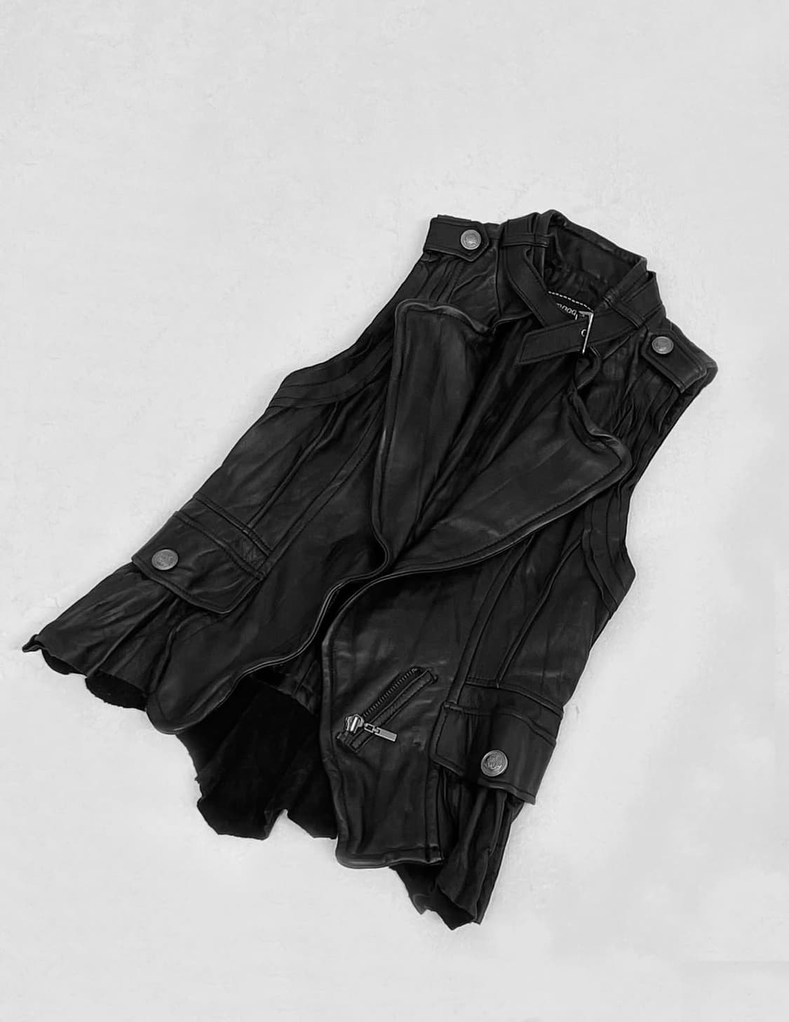 버클 양가죽 베스트 상품이미지1