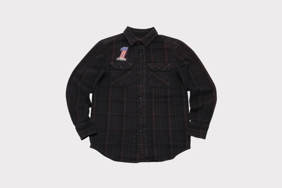 [S] 할리데이비슨 체크 바이커 셔츠 상품이미지1