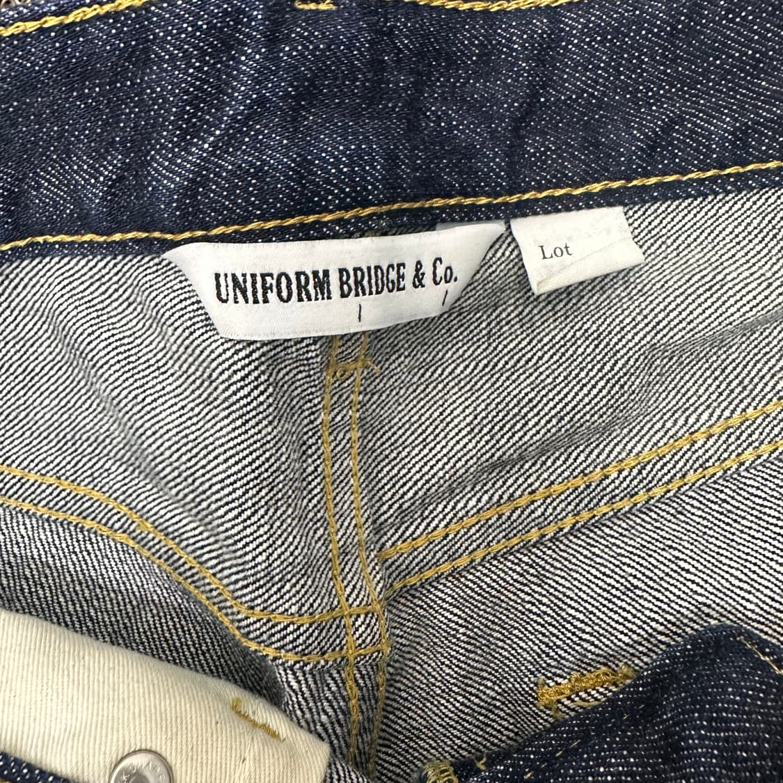 유니폼브릿지 데님 와이드 청바지 팬츠 M 상품이미지3