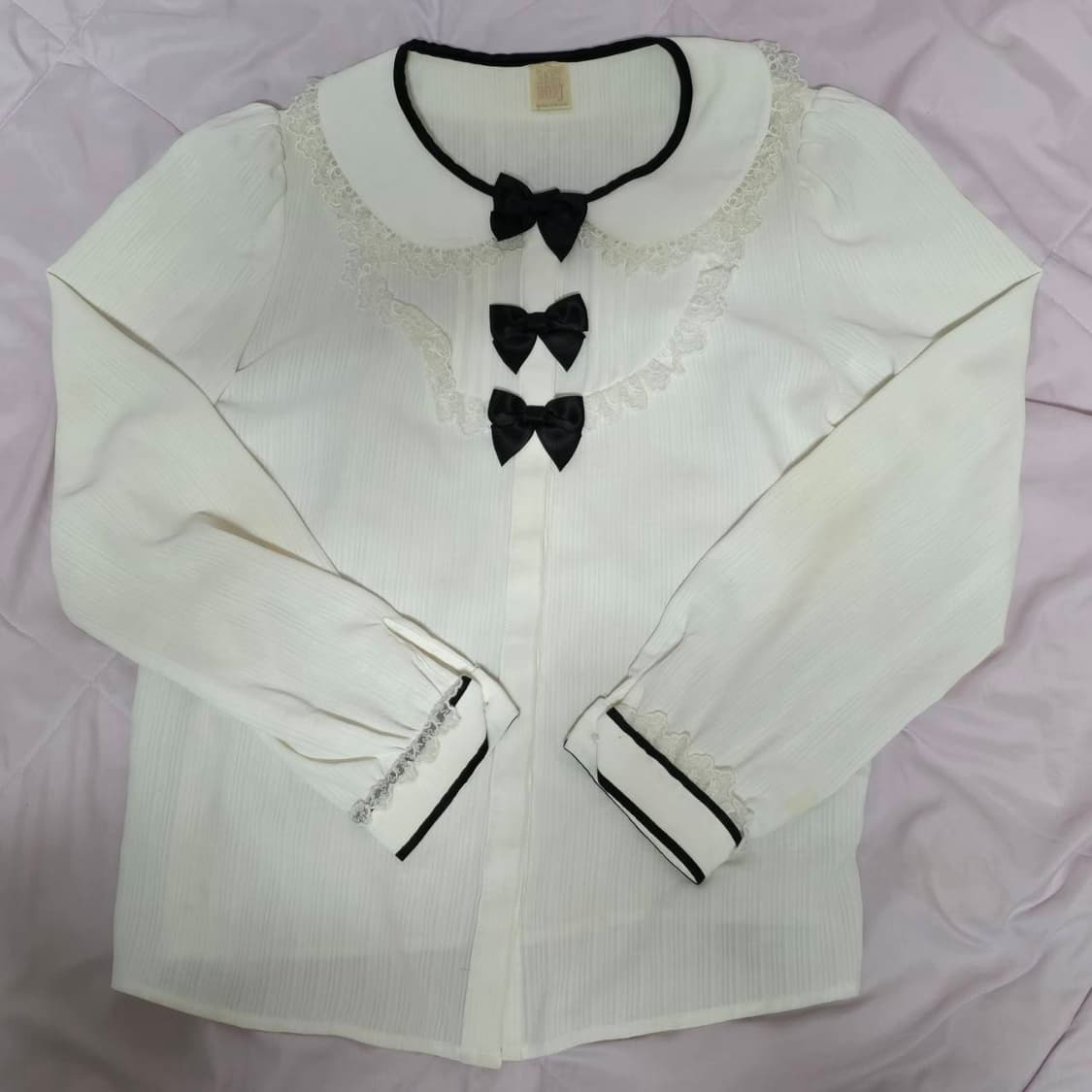 시크릿허니 3리본 블라우스 양산형지뢰계시허니 상품이미지2