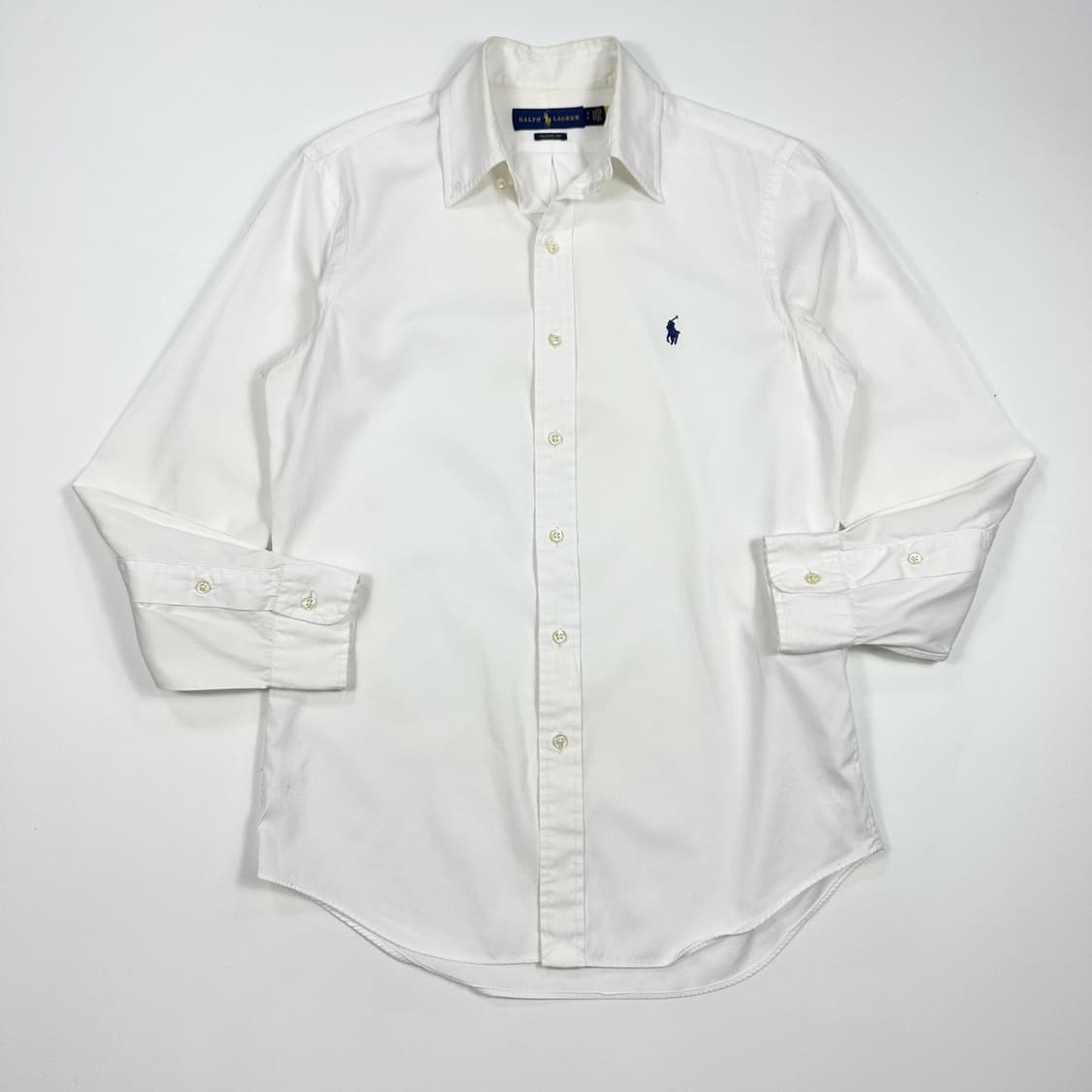 폴로 랄프로렌 포니 클래식 핏 화이트 셔츠 (S) 상품이미지2
