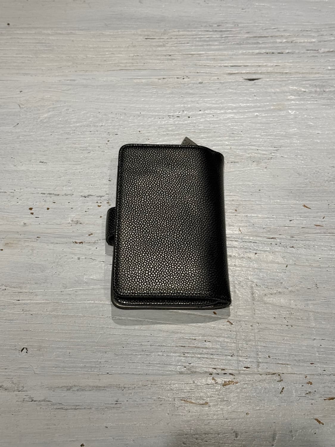 샤넬 블랙 CC 로고 캐비어 레더 월렛 상품이미지3