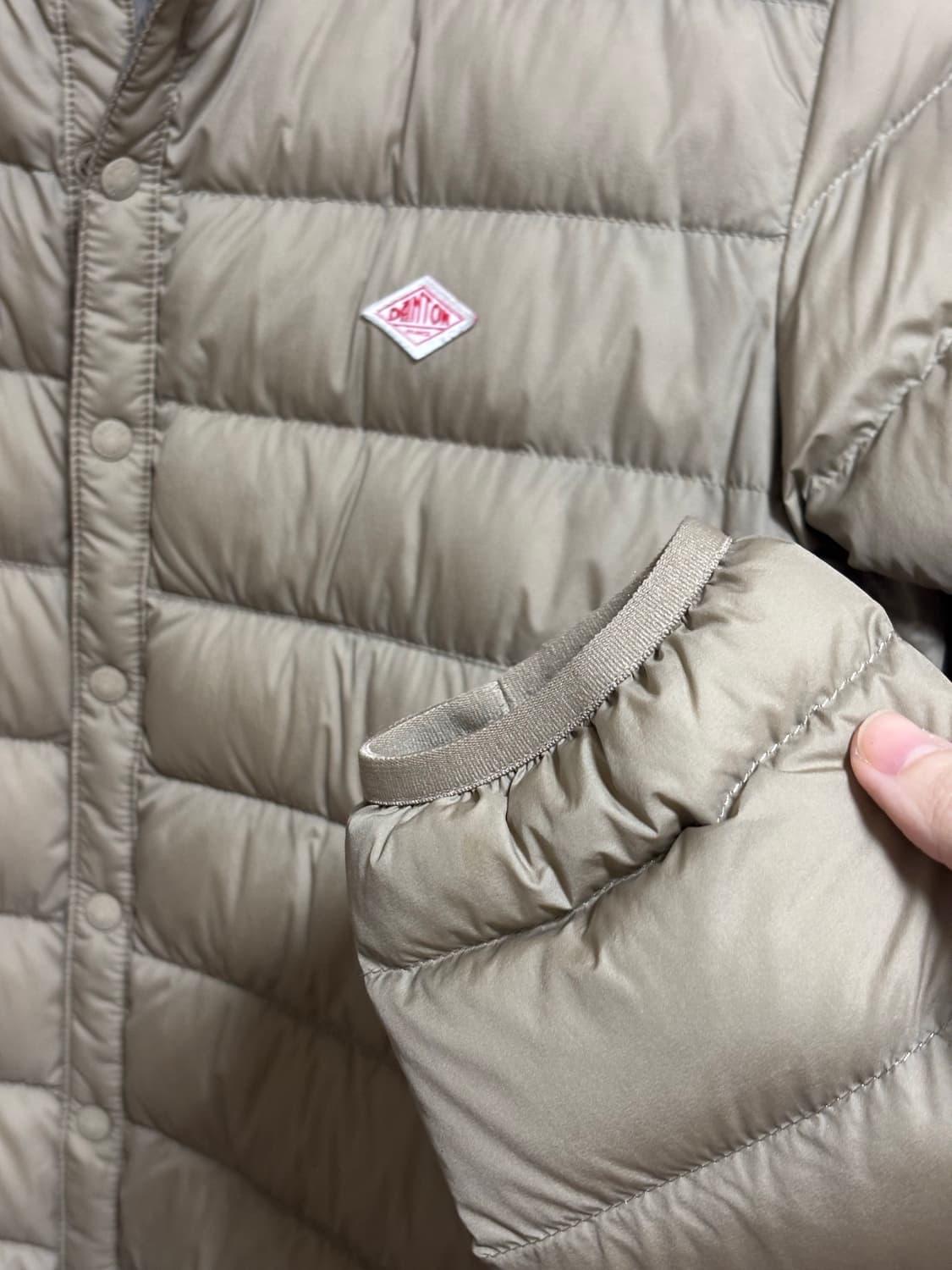 단톤 DANTON 이너 다운 자켓 beige s 사이즈 상품이미지6