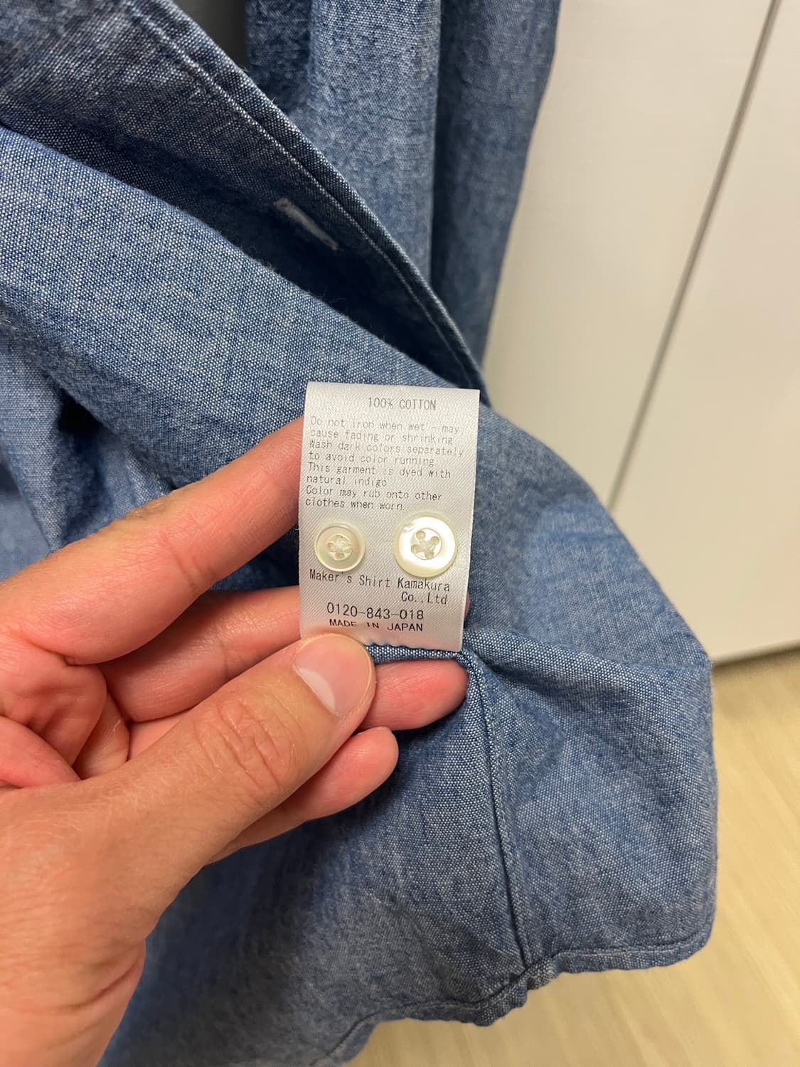 Kamakura Shirts  샴브레이 버튼다운 셔츠 (16) 상품이미지5