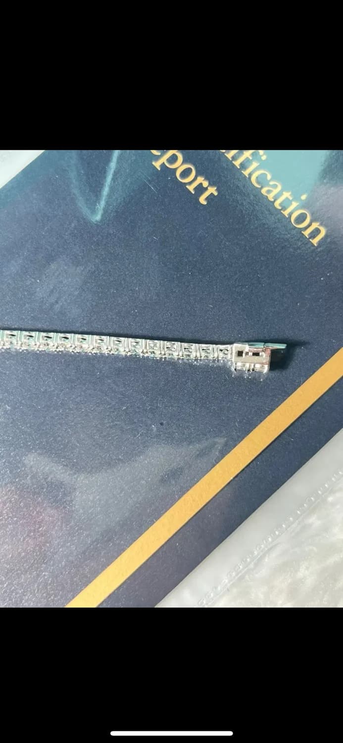 *새상품*랩그로운다이아몬드 5.6CT 14K금 테니스 팔찌 상품이미지5