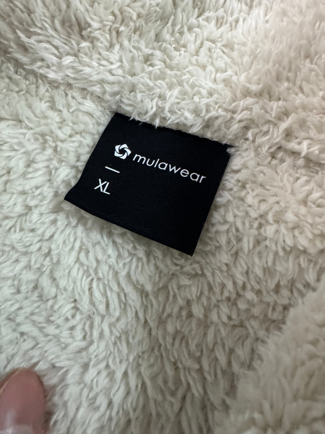 여성 뮬라웨어 뽀글이 플리스 집업 XL 상품이미지3