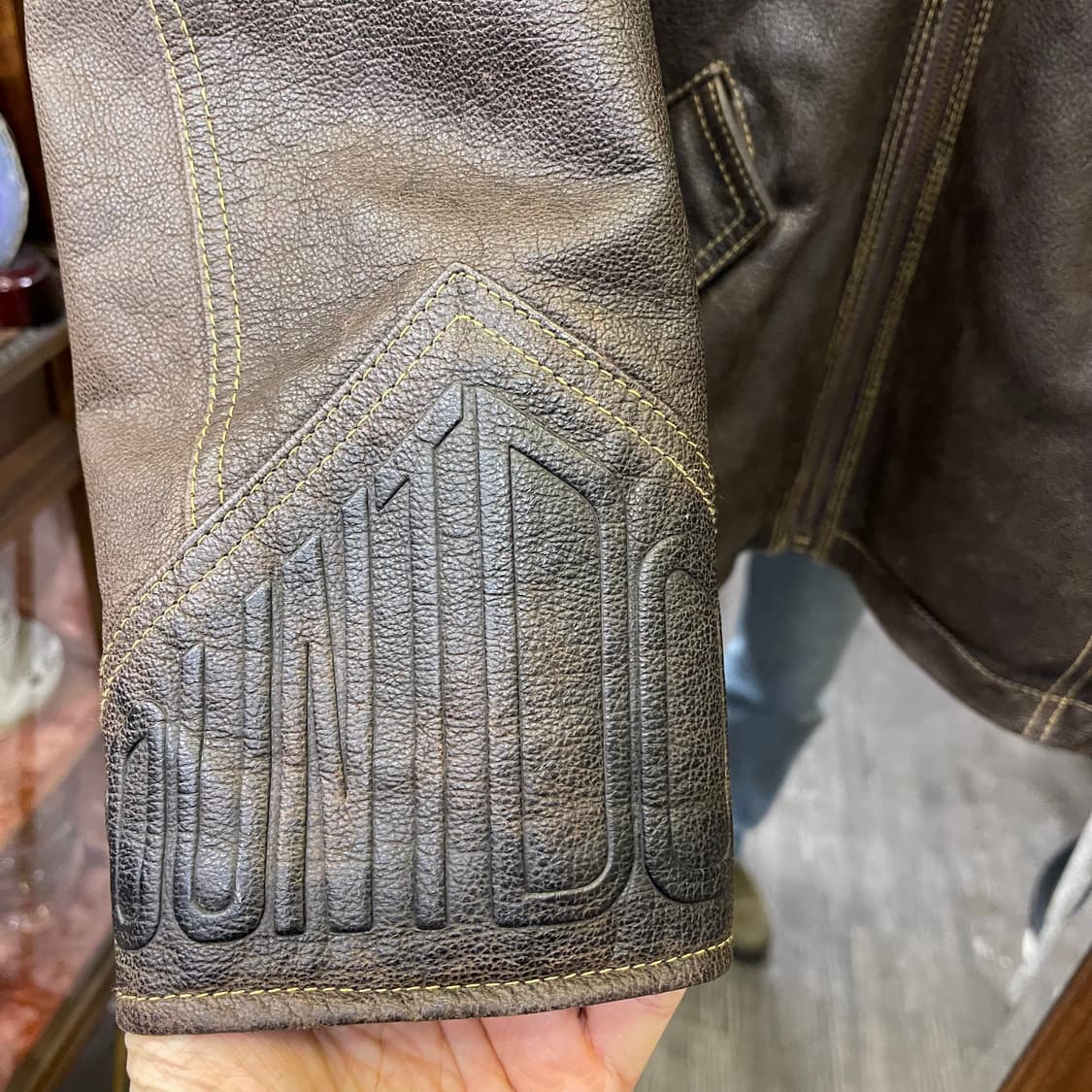 90's Vintage leather jacket 상품이미지4