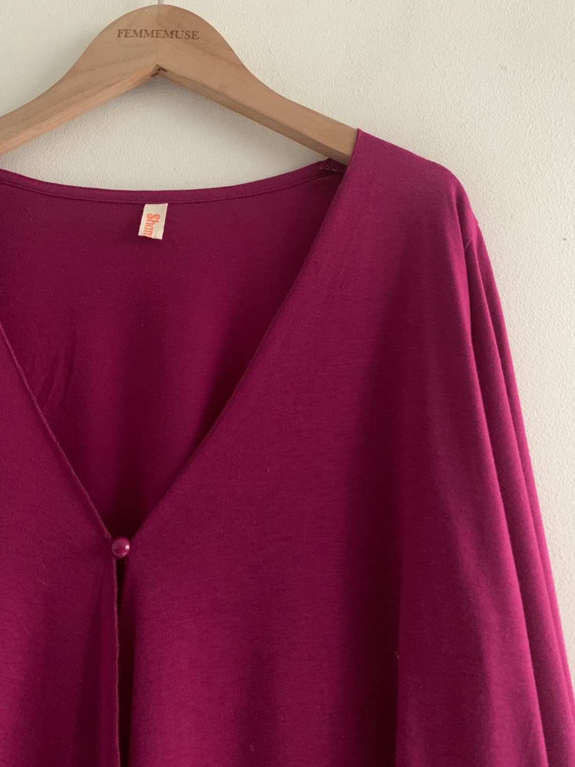 Thin Loose One Button Cardigan 상품이미지4