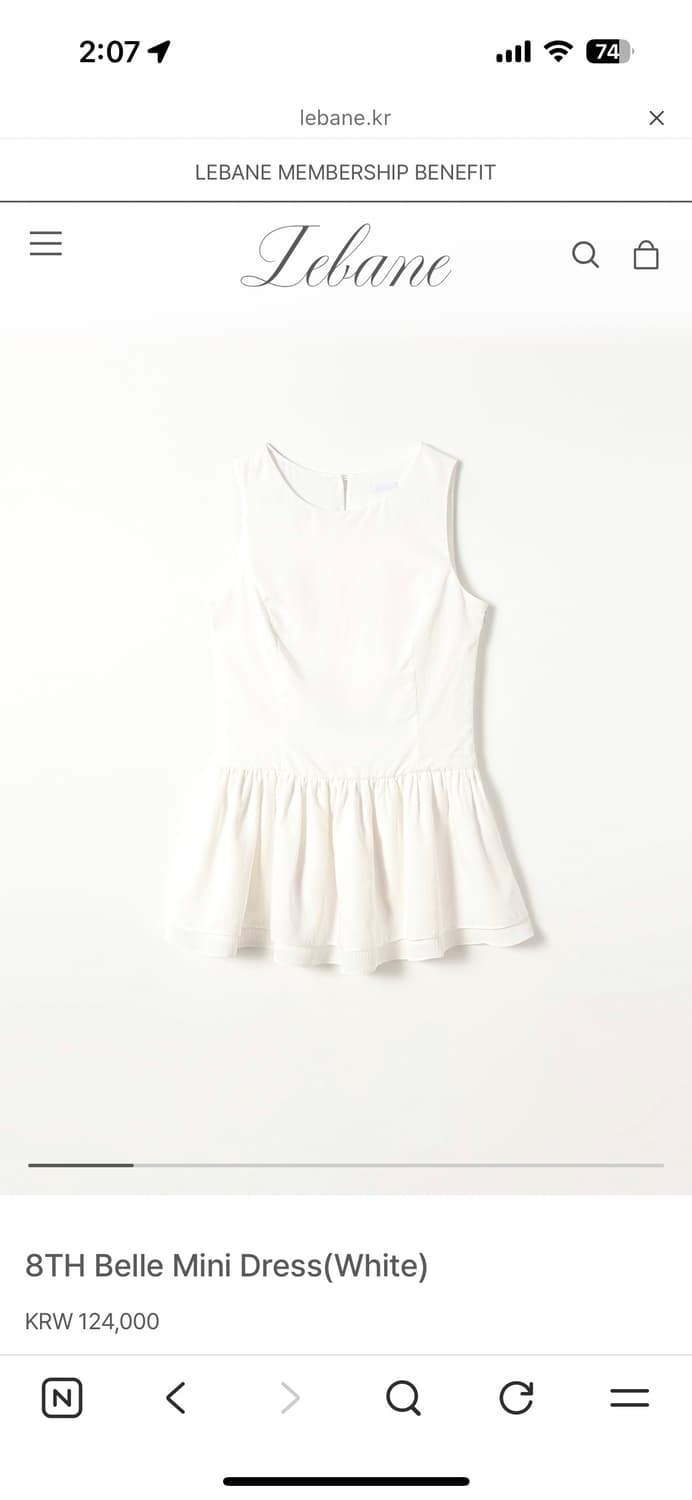 Lebane belle mini dress 르베인 벨 미니 드레스 상품이미지1