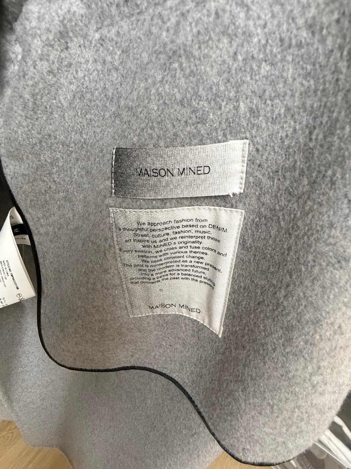 메종미네드/ 핸드메이드 코트 / L 상품이미지4