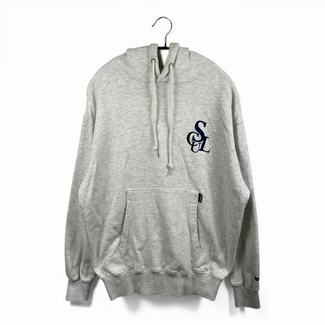 (S) 스컬프터 자수로고 후드 티 멜란지그레이 상품이미지1