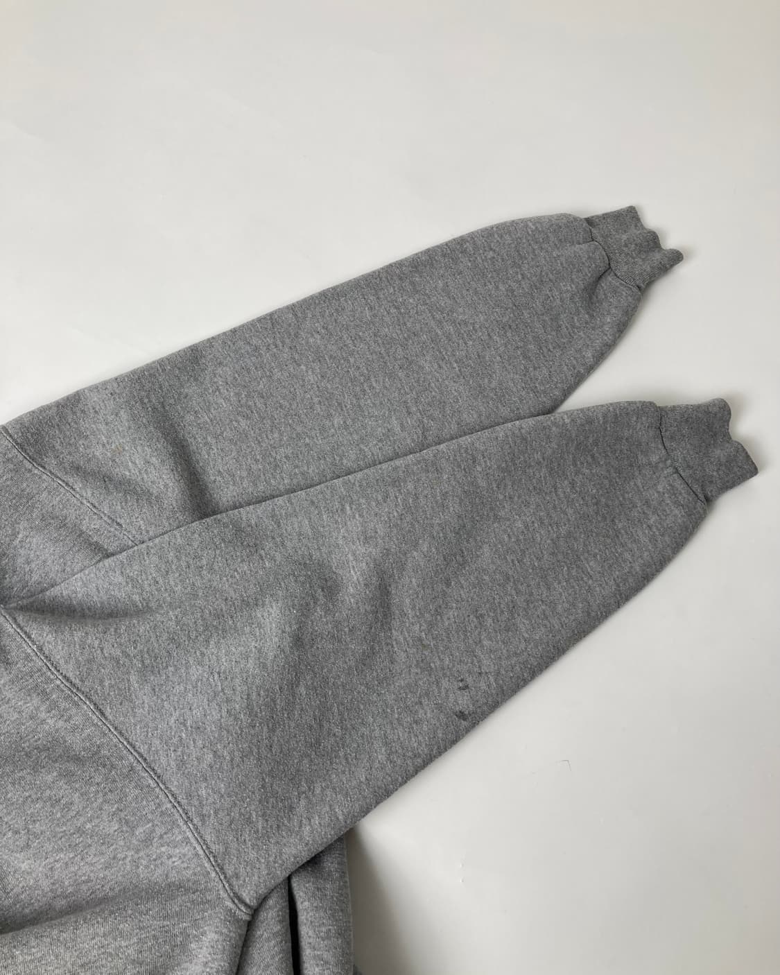 90s Russell Zip Up Hoodie (heather grey) 상품이미지8