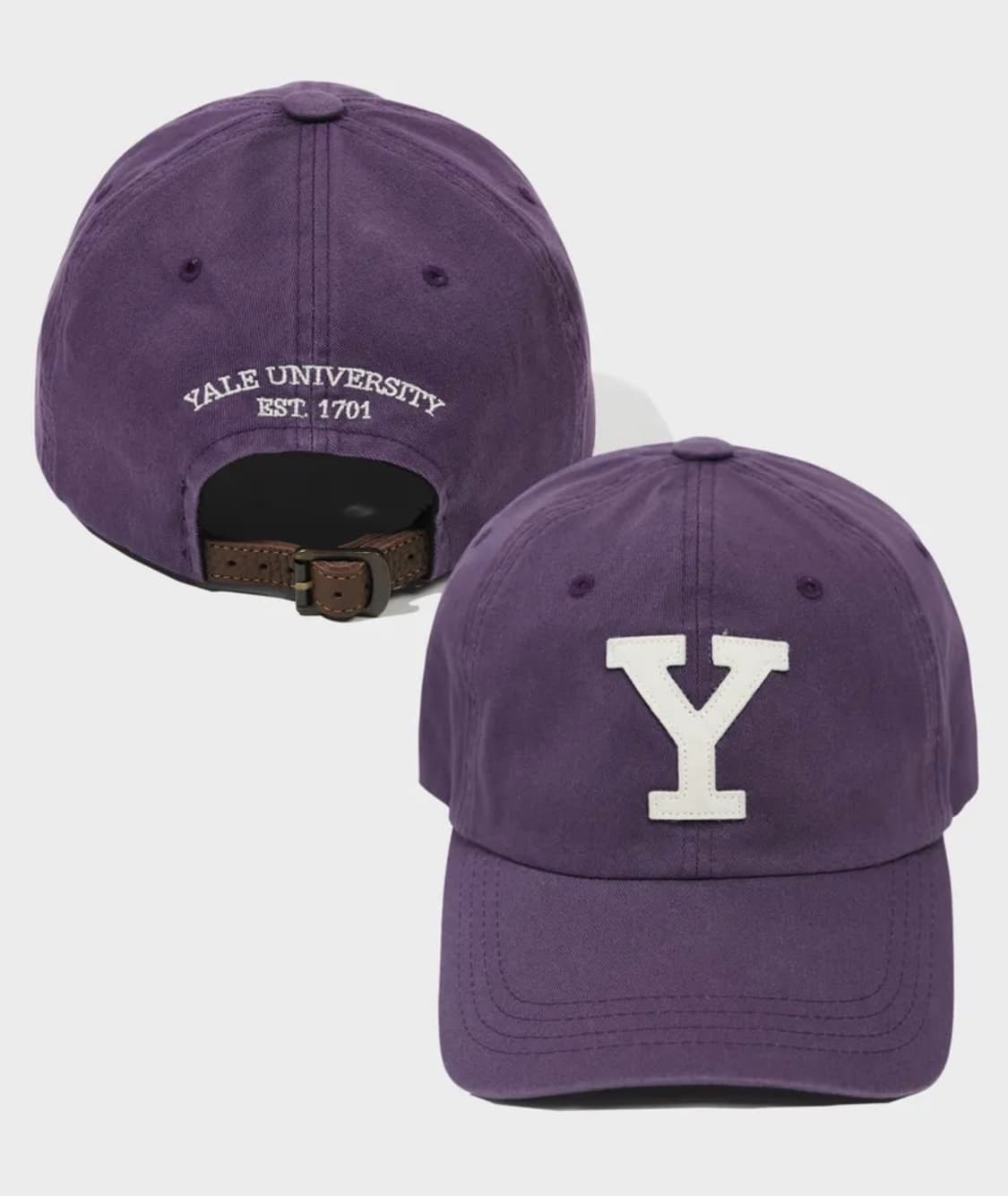 예일 레더 스트랩 볼캡_퍼플 상품이미지1