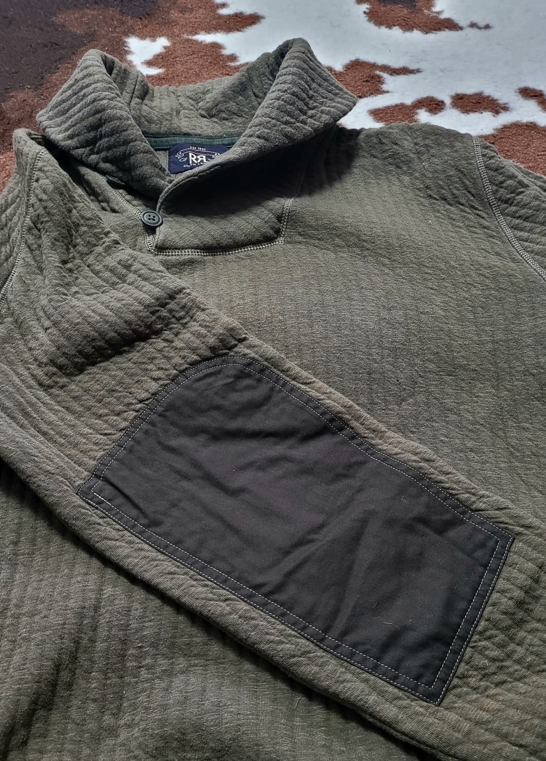 RRL 남성용 진카키 색상 상의(XL) 상품이미지2