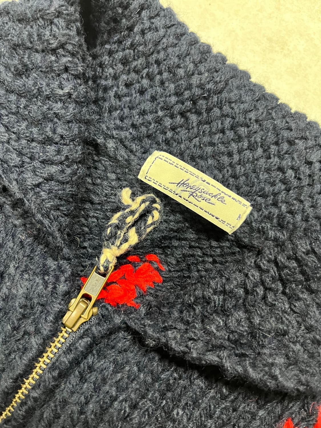 일빈 코위찬 스타일 니트집업  상품이미지2