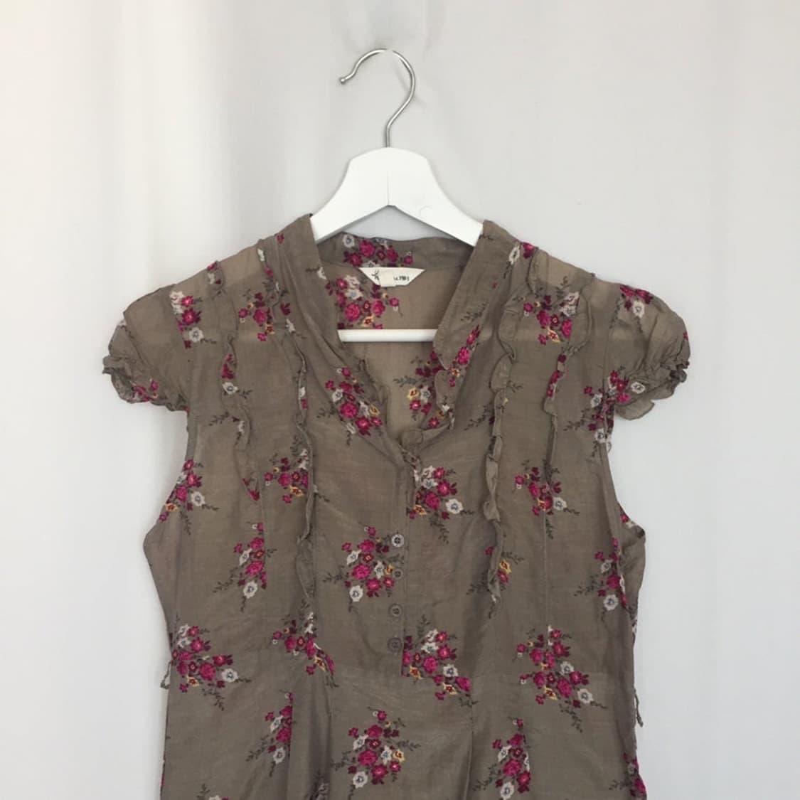 708. vintage rose puff blouse  상품이미지7