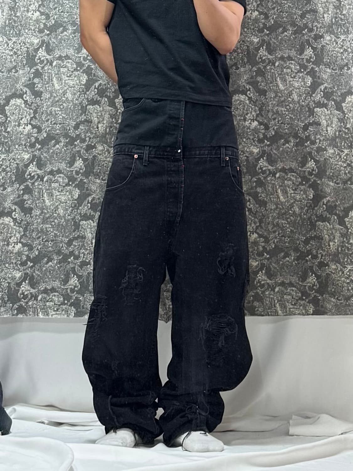 revi's 1850 리바이스 501 커스텀 데미지 데님 팬츠 상품이미지1