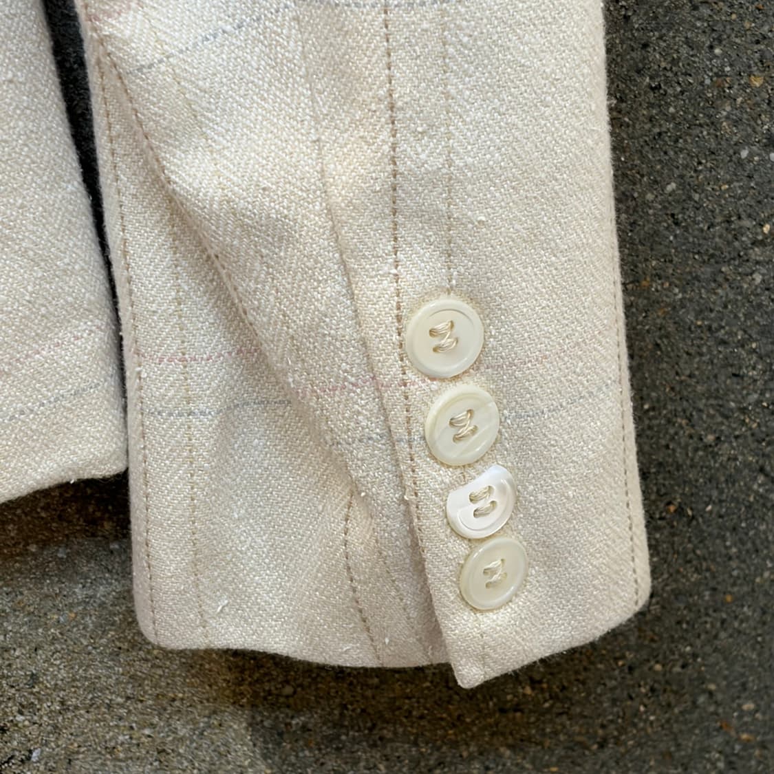 90s Mdae in USA 폴로랄프로렌 정품 빈티지 린넨 블레이저 정장 상품이미지9