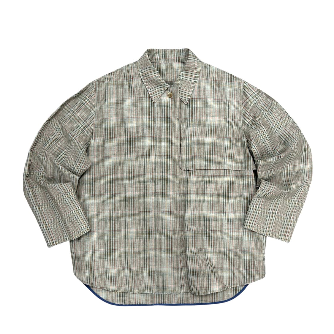 더캐시미어 절개 포켓 체크셔츠(88) 상품이미지1