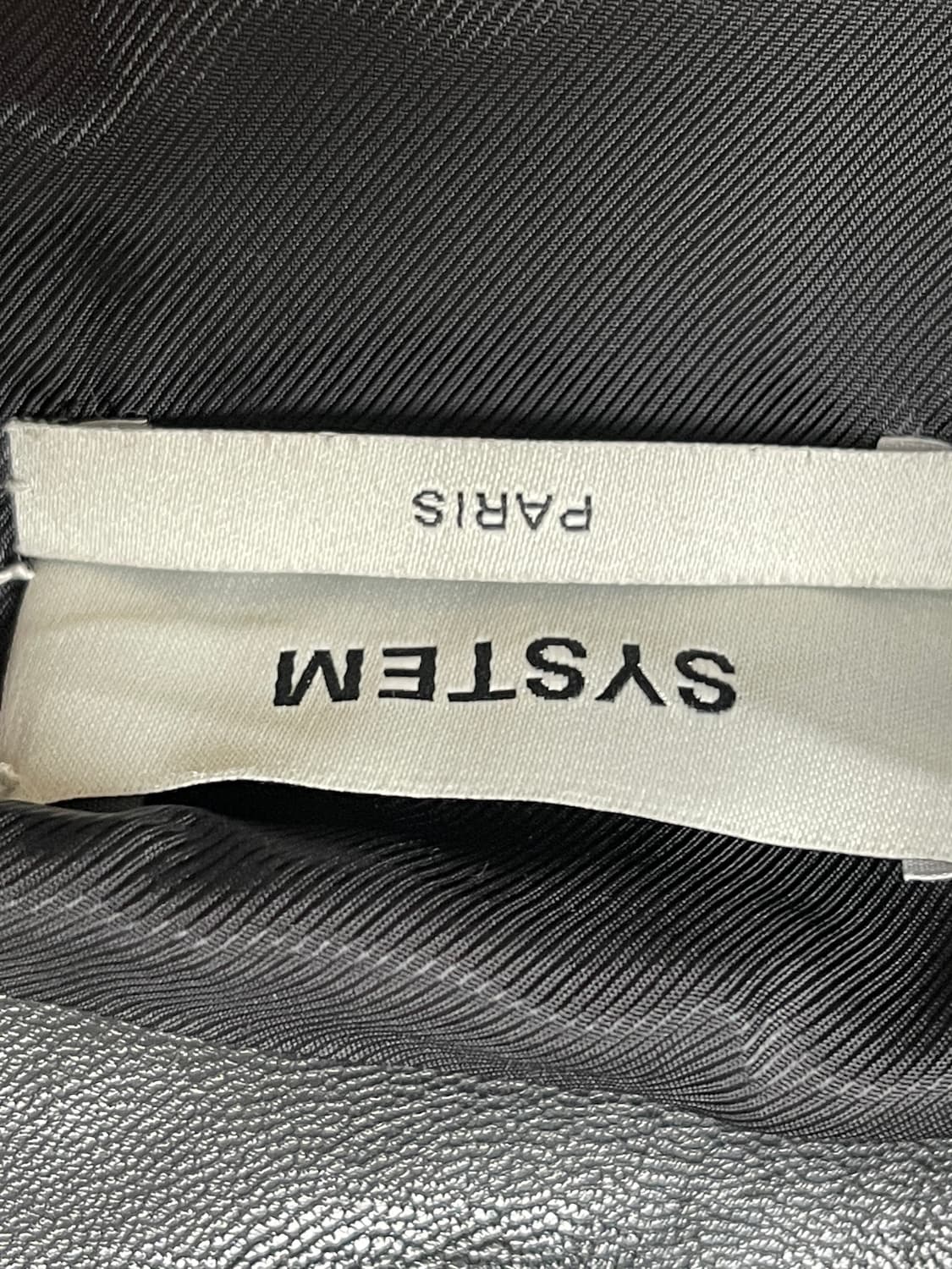 시스템옴므 가죽자켓 레더 컬러 라인 바이커 점퍼 (시옴) 상품이미지8