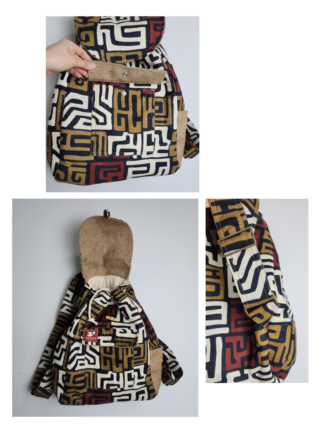 (TAALUMA TOTE)패턴 백팩 상품이미지8