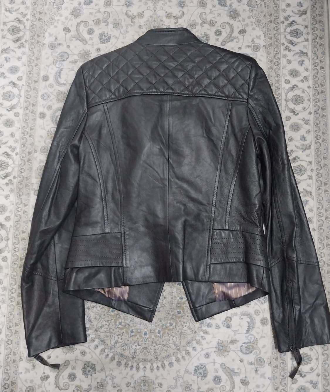 KASIBADY 양가죽 라이더 자켓 브라운 77 (44반-55) 상품이미지2