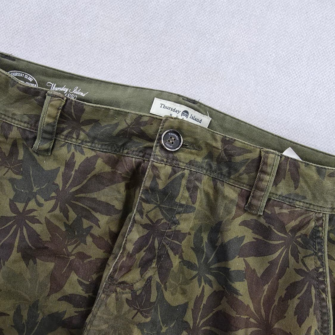 [L] 써스데이 아일랜드 나뭇잎 프린트 카고바지 팬츠 1229J 상품이미지2