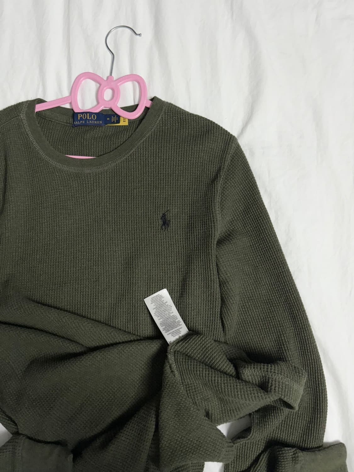 폴로 와플 카키 롱슬 상품이미지2