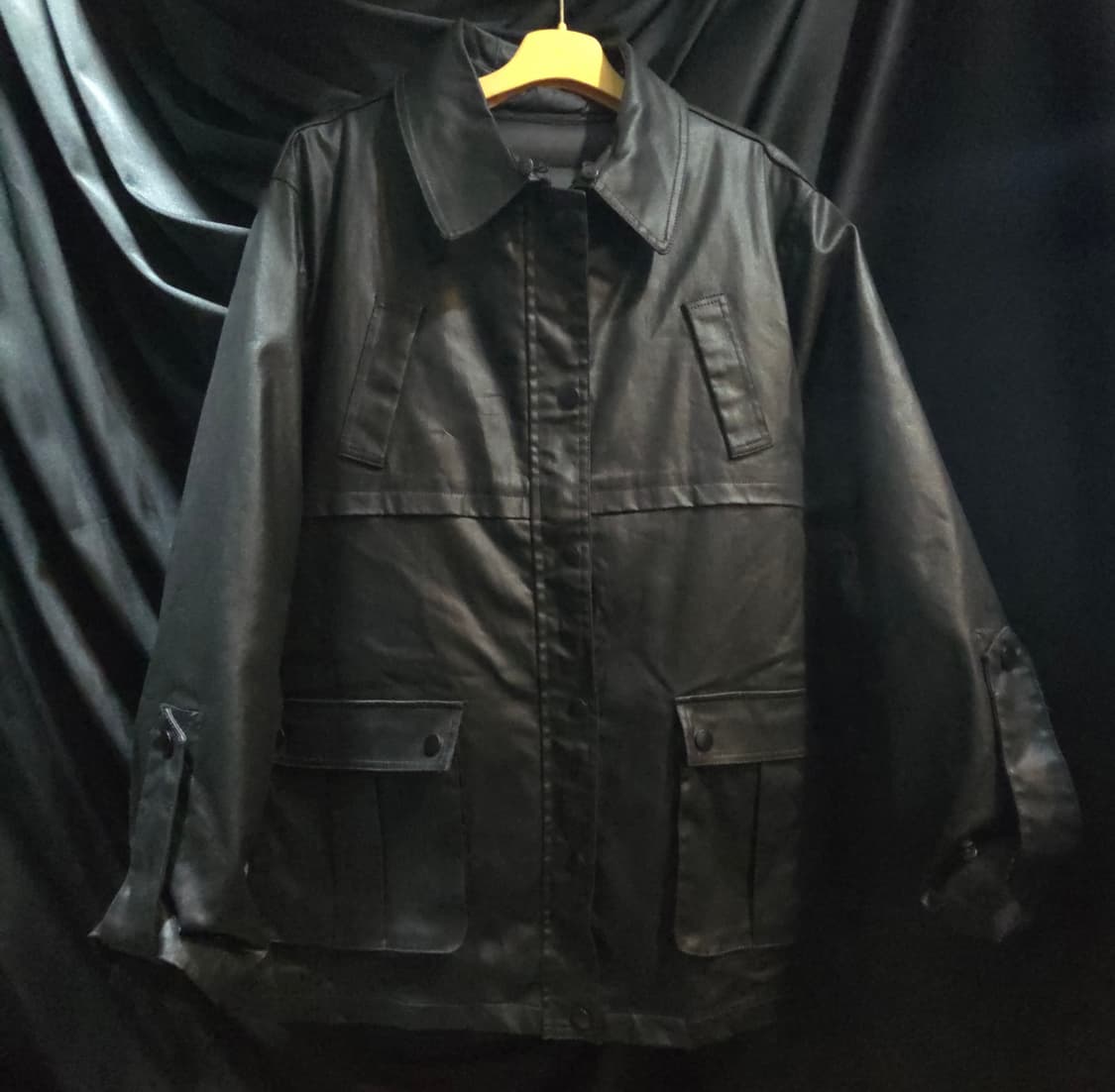 안나수이 여성 왁스 하프 자켓 상품이미지4