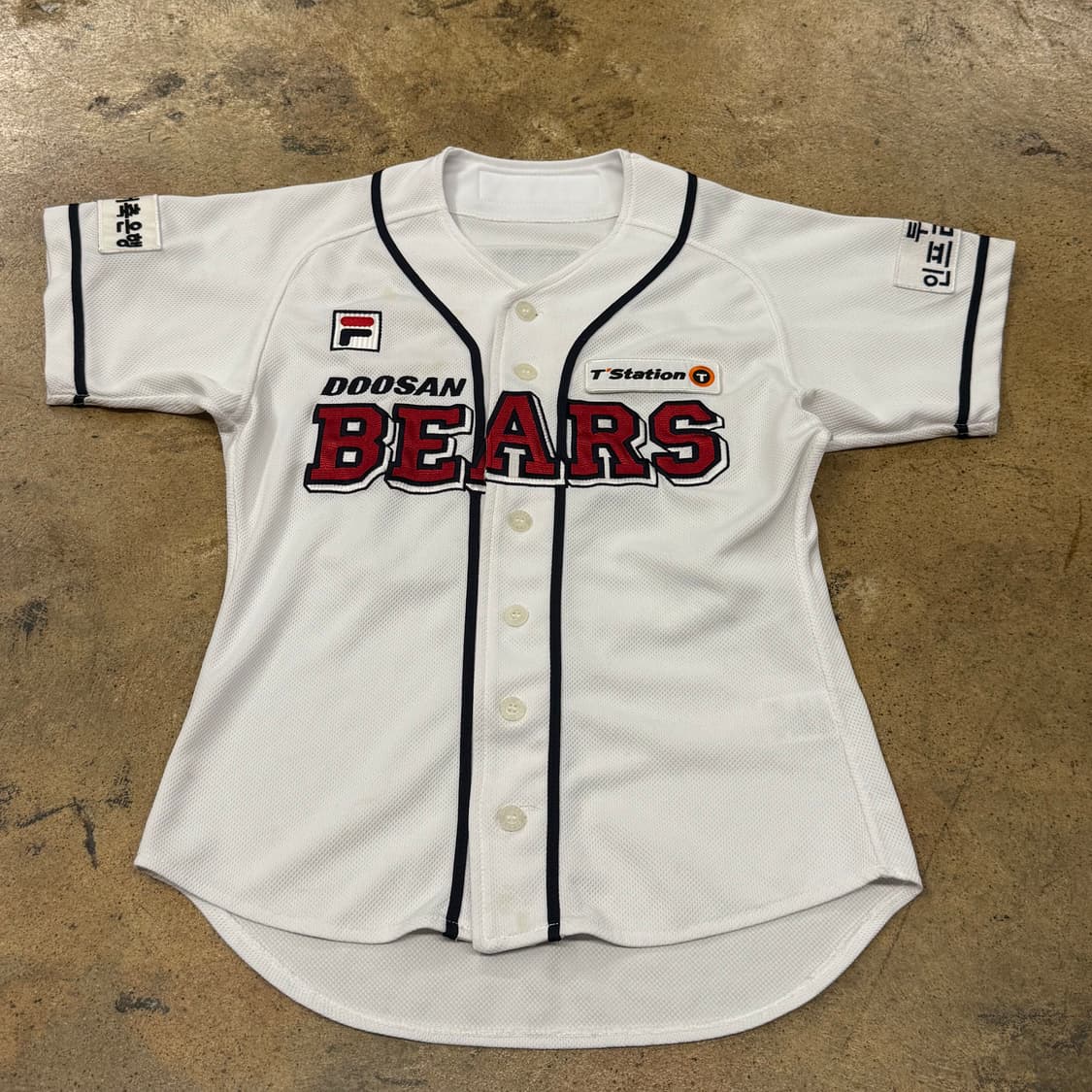[80] 휠라 두산베어스 야구 유니폼 화이트 오재원 마킹 b16 상품이미지2