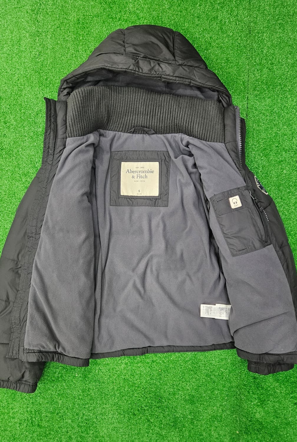 아베크롬비 남성 패딩 S 블랙 상품이미지3