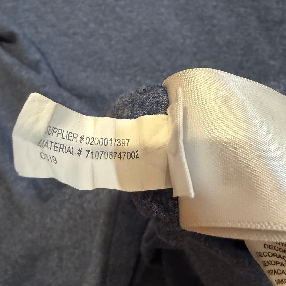 폴로 랄프로렌 멜란지 블루 라운드넥 반팔 티셔츠 상품이미지3