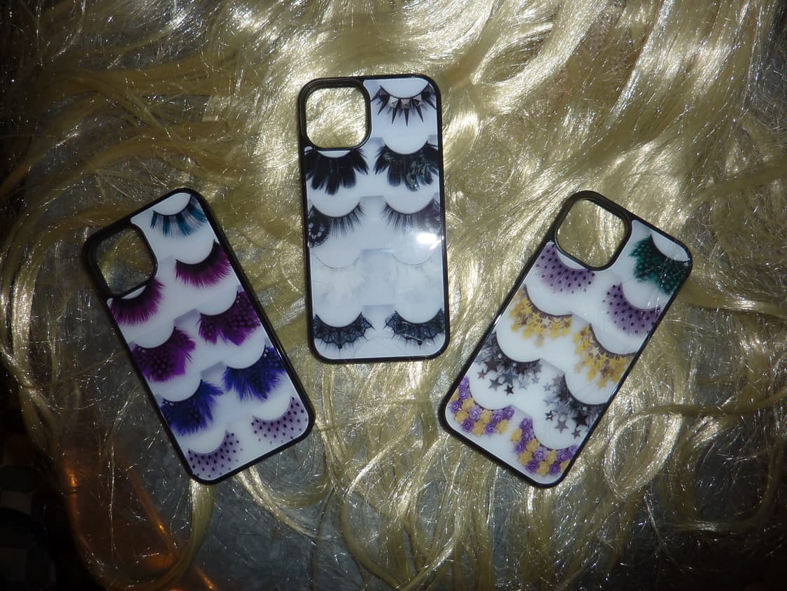 Eyelashes Phone case (Purple) 상품이미지6