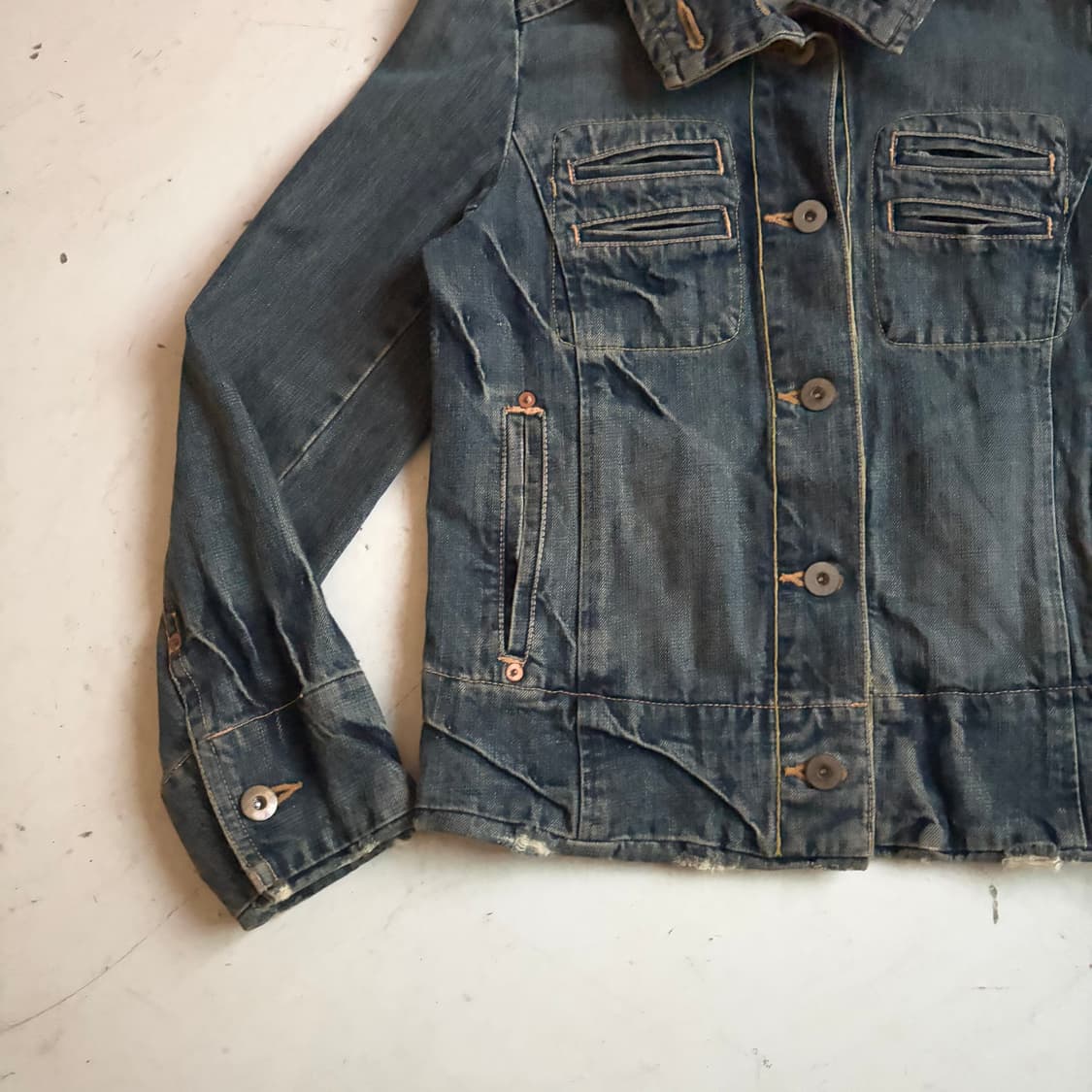 블루블루 Blue Blue 재팬 빈티지 데님자켓 S 상품이미지3