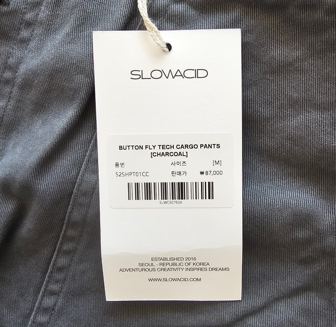M 31 32 새제품 슬로우애시드 버튼플라이 테크 카고 팬츠 부츠컷 바지 상품이미지8