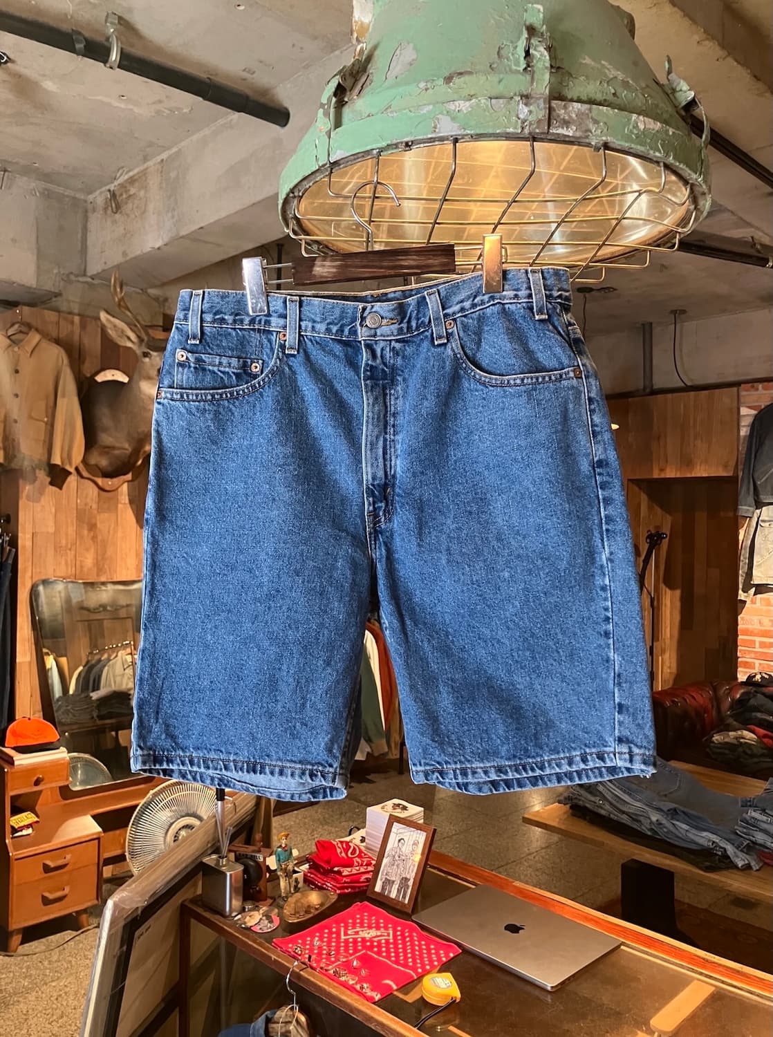  00s 빈티지 리바이스 505 데님 쇼츠 하프 팬츠 상품이미지1