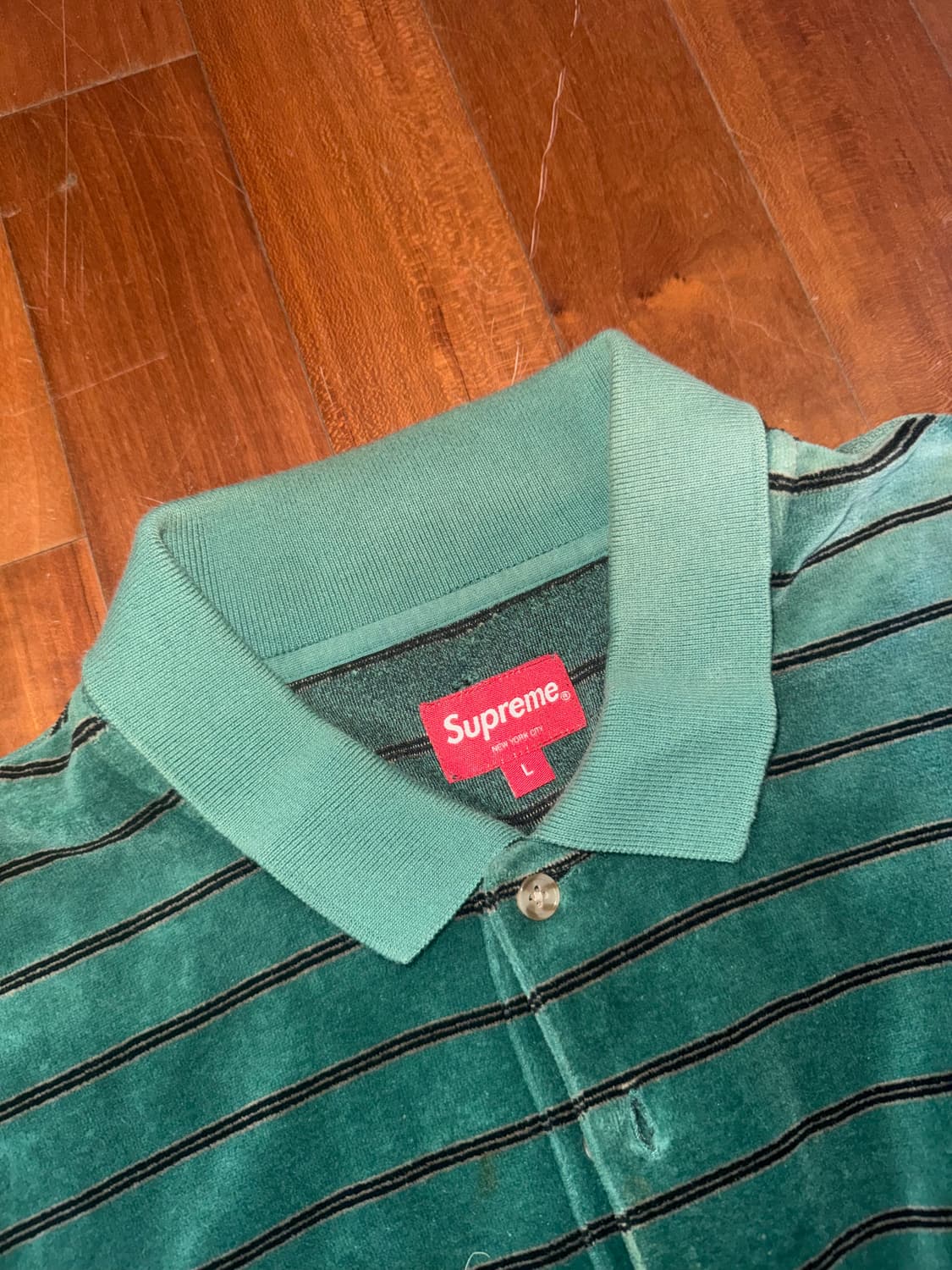 슈프림 긴팔 폴로티 L 상품이미지2