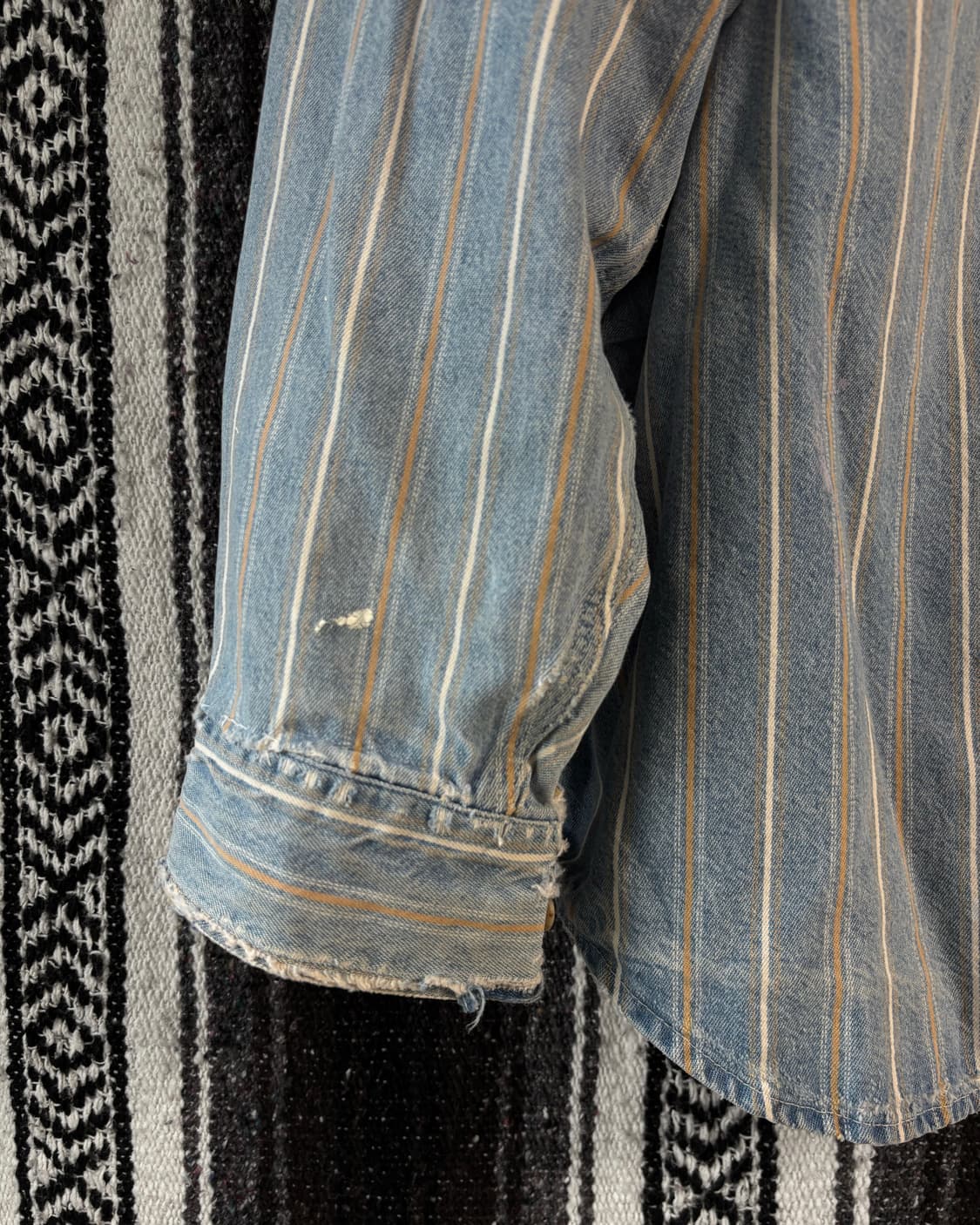 90s carhartt 스트라이프 셔츠 상품이미지9