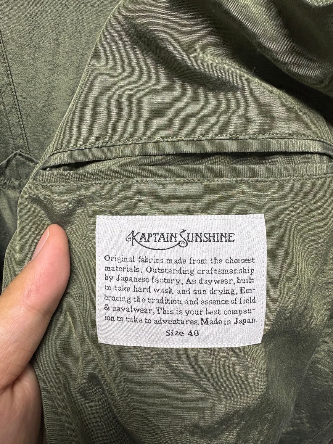 [40] 캡틴선샤인 부쉬맨 코트 bushman coat 상품이미지9