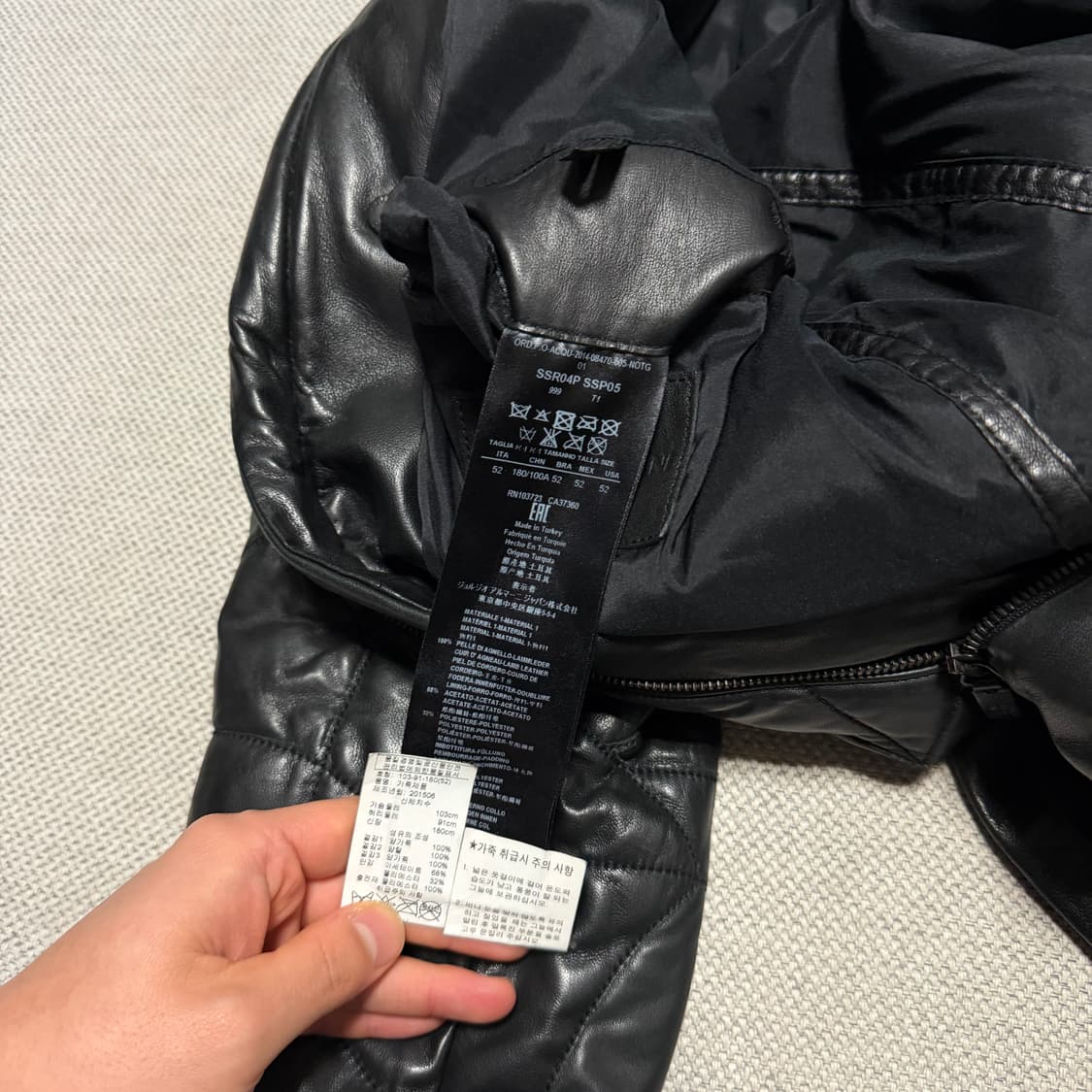 알마니 양가죽 퀄팅 자켓 상품이미지4