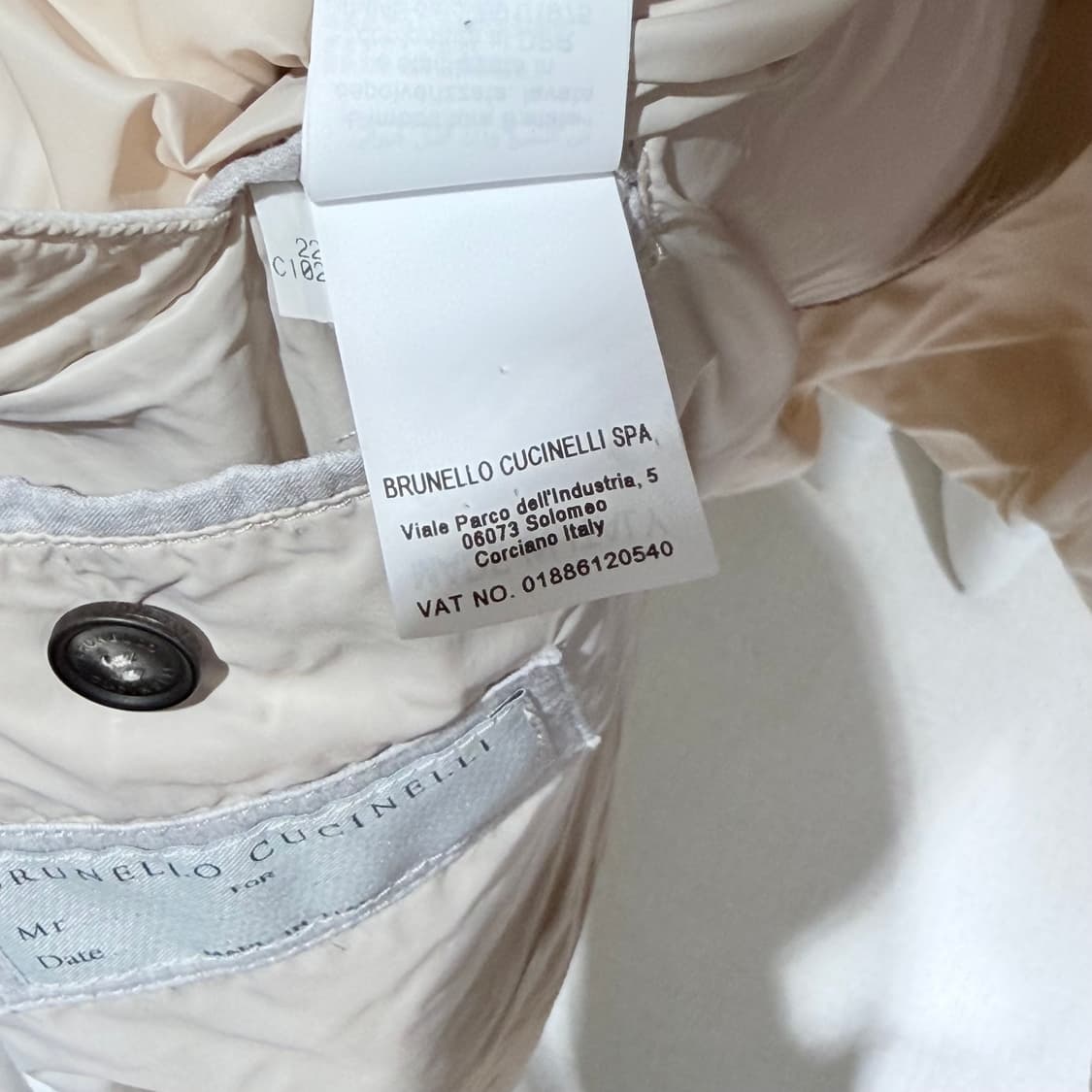 (A+/L) / 브루넬로쿠치넬리 타프타 코듀로이 후드 패딩 상품이미지8