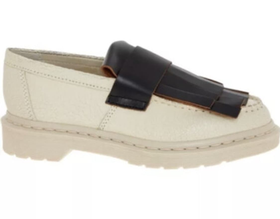 [새제품]42 마르니 x 닥터마틴 프린지 로퍼 크림 크랙 구두 콜라보신발 상품이미지3