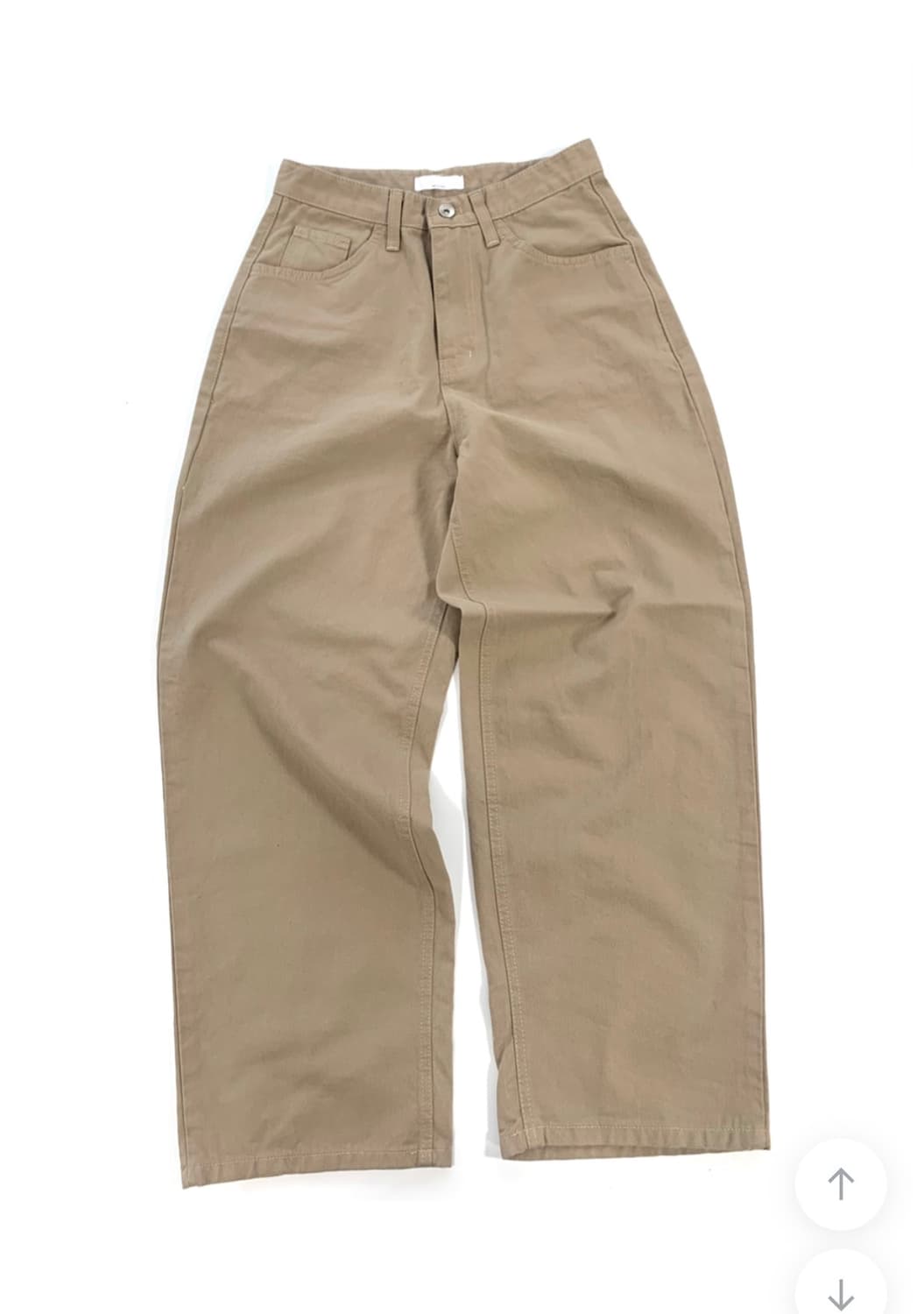 이즈이즈 베이지 코튼 팬츠 상품이미지6