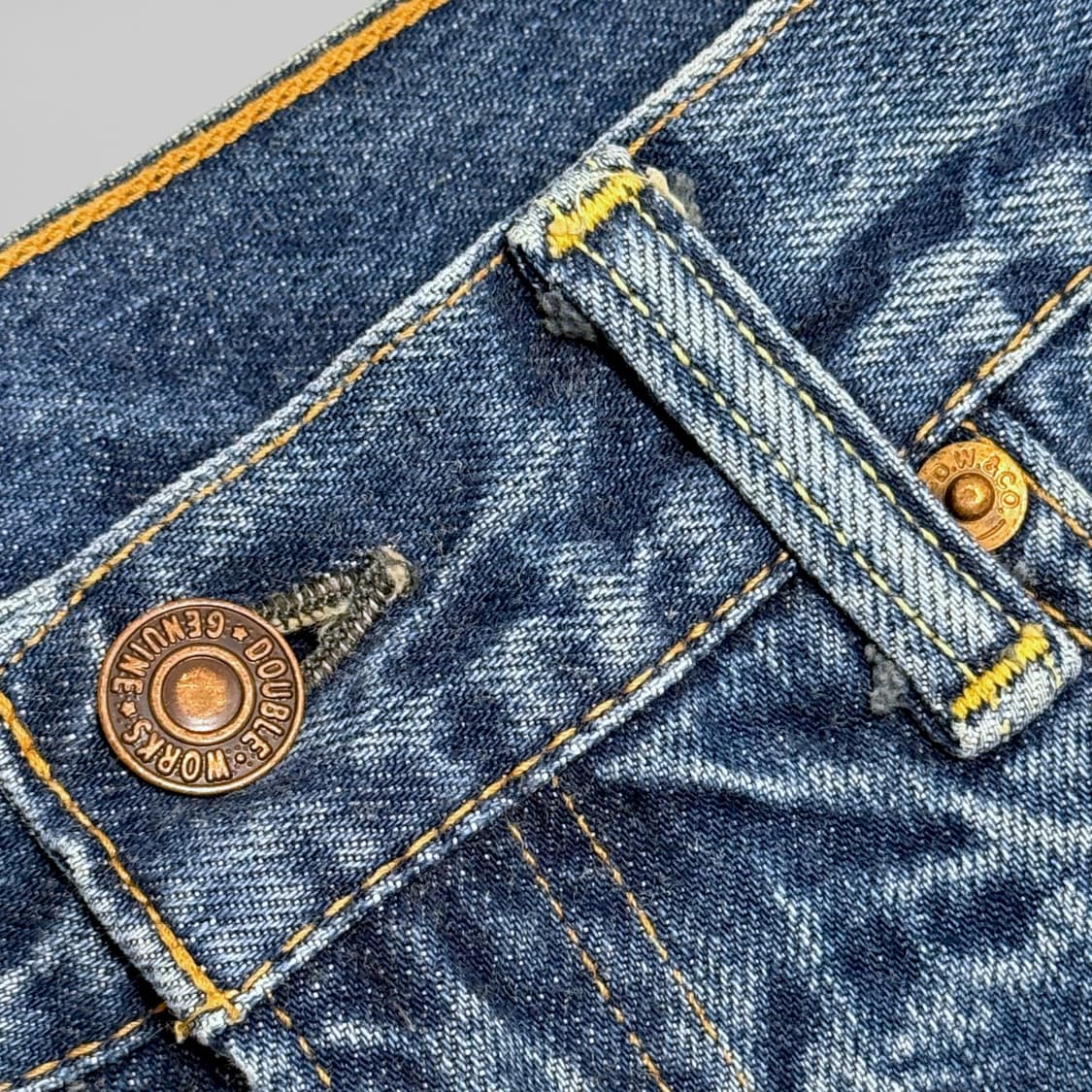 웨어하우스 더블웍스 레그 트위스트 데님 팬츠, 31 상품이미지3