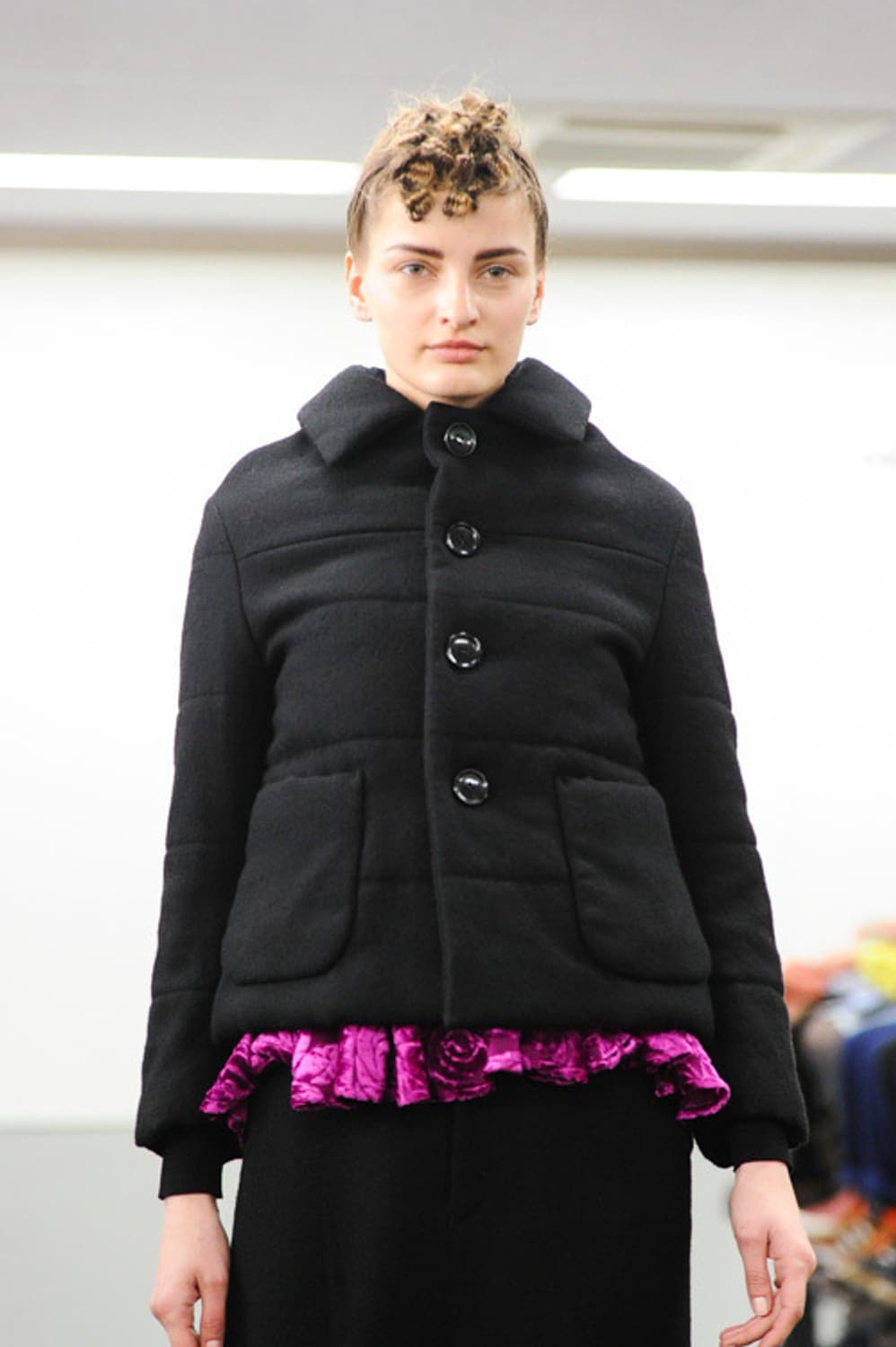 Padded Wool Half Coat 상품이미지2