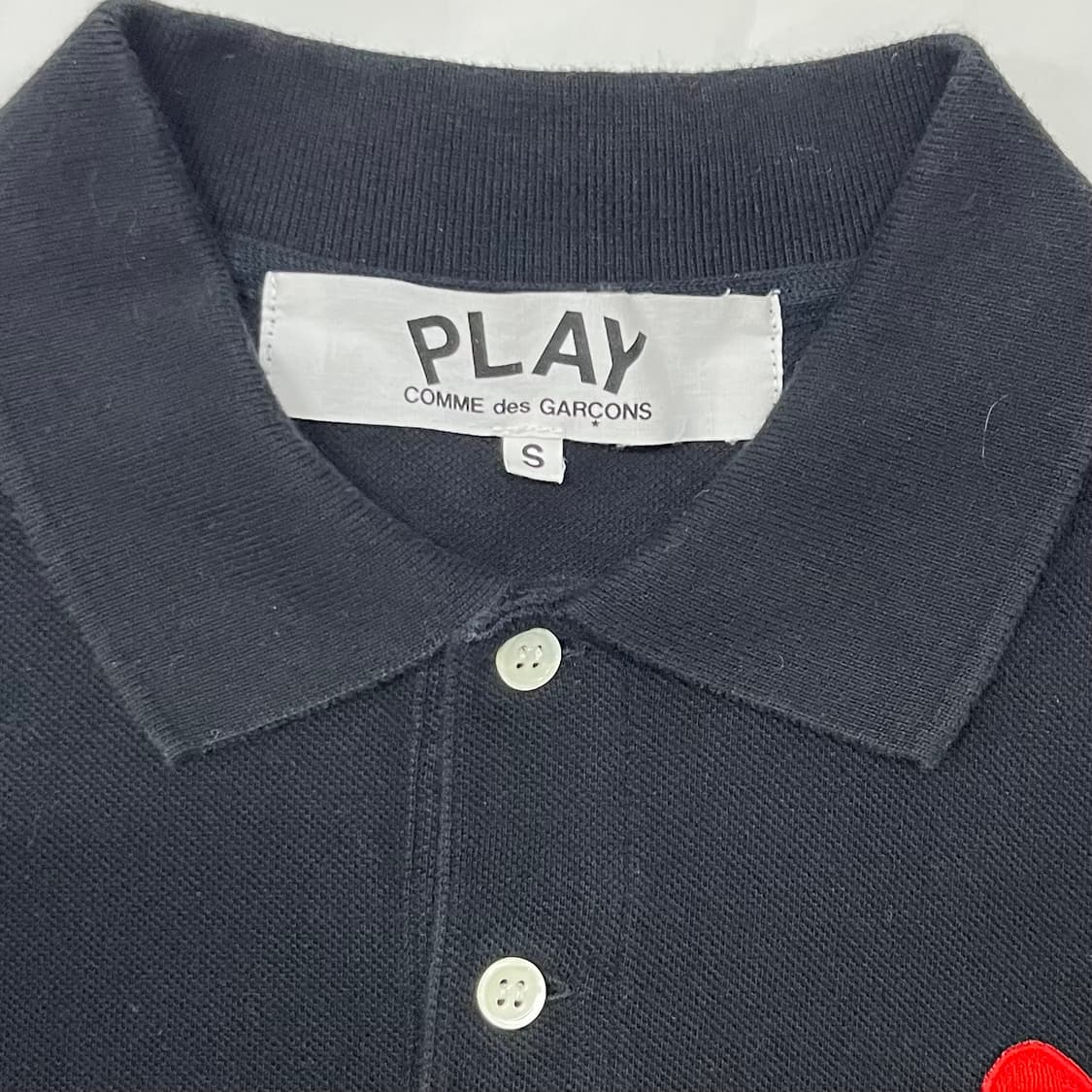 [COMME DES GARCONS] 로고 카라티 블랙 상품이미지2