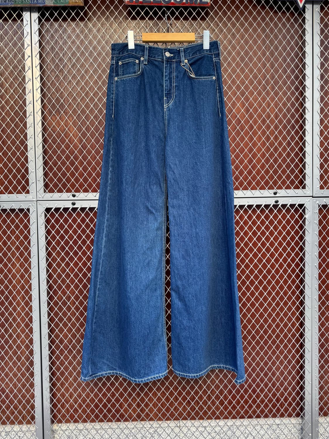 zara 자라 우먼 진청 와이드 데님 팬츠 30 상품이미지1