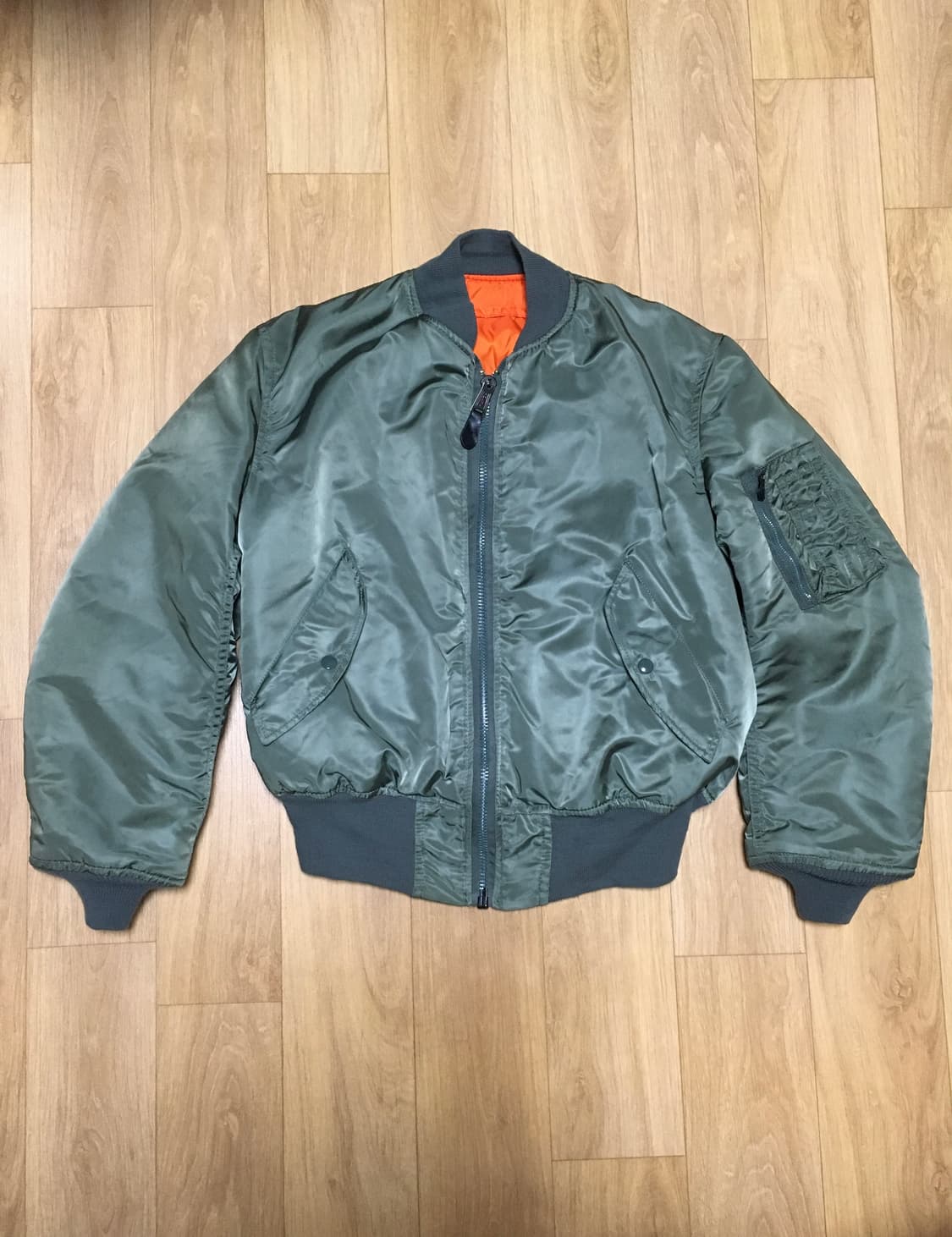 알파인더스트리 ma-1 made in usa m 사이즈 민수용 민트급 상품이미지1