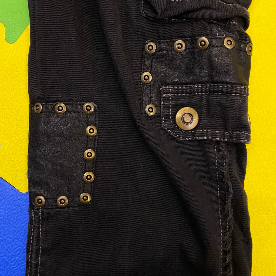 ALGONQUINS 레더 패치 카고 팬츠 상품이미지4